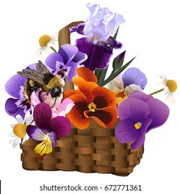 basket of flowers