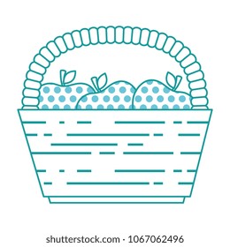 basket with fresh apples