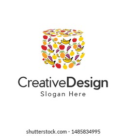 Basket Fruit Vegetable Creative Naturally Logo 
