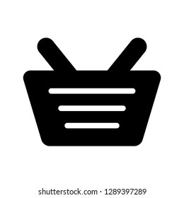 basket glyph icon