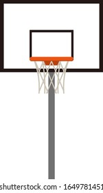 Basket goal isolated vector illustration