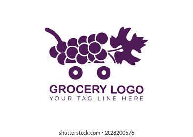 diseño de logotipo de compras de cestas plantilla de vectores tienda en línea