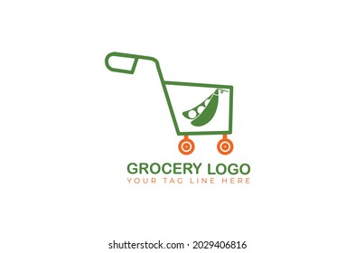 Körbchen-Lebensmittellogo-Design, Vektorgrafik-Vorlage 