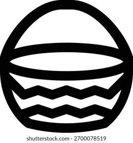Cesta, cesta, iconos de contorno de contenedores