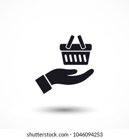 basket in hand icon