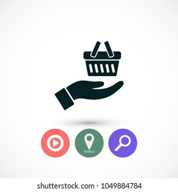 basket in hand icon