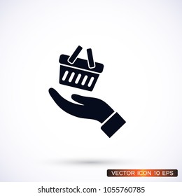basket in hand icon