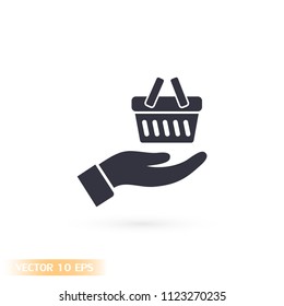 basket in hand icon