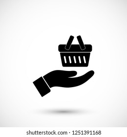 basket in hand icon