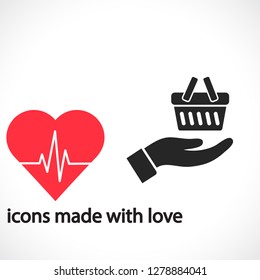 basket in hand icon