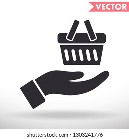 basket in hand icon