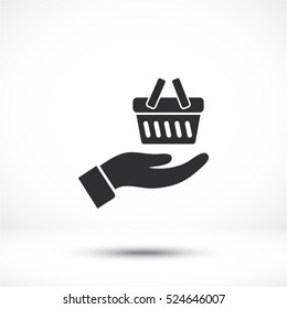 basket in hand icon