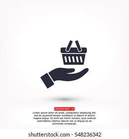 basket in hand icon