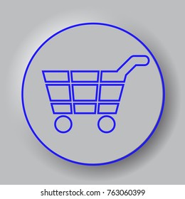 basket icon 3d, for Internet icon and application icon. Vector eps 10.