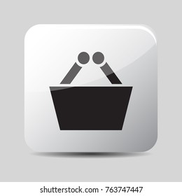 Basket icon 3d, for Internet icon and application icon. Vector eps 10.