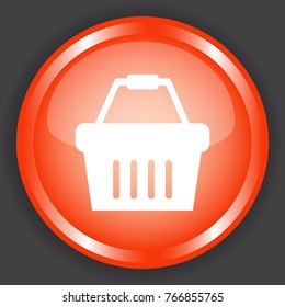 basket icon 3d, for Internet icon and application icon. Vector eps 10.