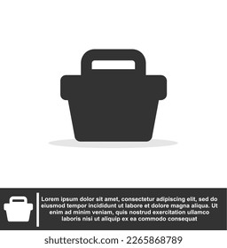 Basket icon in black colour