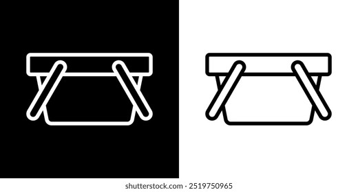 Basket icon. Business icon. Online business. Black icon. Silhouette icon
