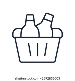basket icon collection .design style with background
