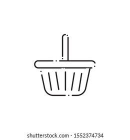 basket icon design, Camping forest adventure lifestyle summer travel and outdoor theme Vector illustration