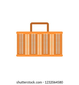 basket icon design Christmas background or Christmas elements isolate on white background vector illustration
