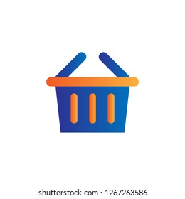 basket icon design with creative modern concept and simple logo trendy shape style design vector eps 10