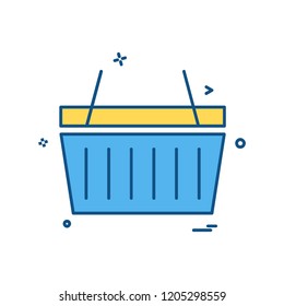 Basket icon design vector