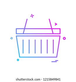 Basket icon design vector
