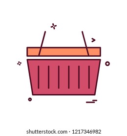 Basket icon design vector