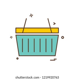Basket icon design vector