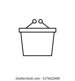 basket icon. Element of commerce icon for mobile concept and web apps. Thin line basket icon can be used for web and mobile
