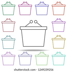 basket icon. Elements of commerce in multi color style icons. Simple icon for websites, web design, mobile app, info graphics