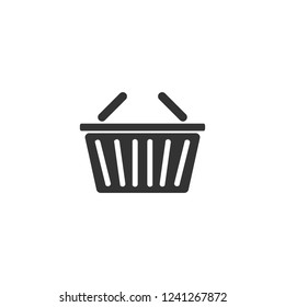 Basket. Icon Flat