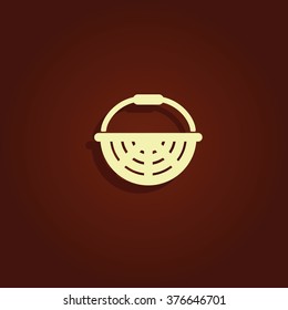 Basket icon. Flat illustration.