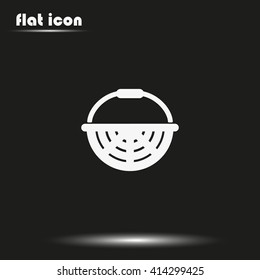 Basket icon. Flat illustration.