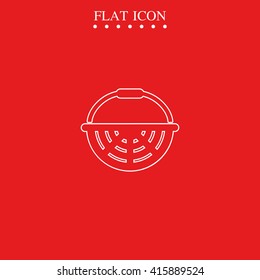 Basket icon. Flat illustration.