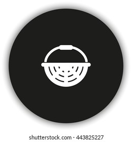 Basket icon. Flat illustration.
