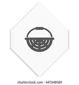 Basket icon. Flat illustration.