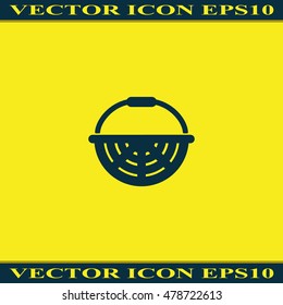 Basket icon. Flat illustration.