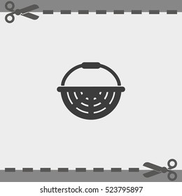 Basket icon. Flat illustration.