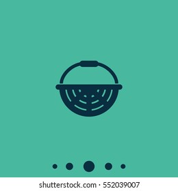 Basket icon. Flat illustration.