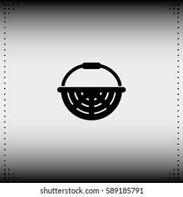 Basket icon. Flat illustration.
