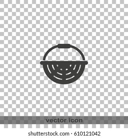Basket icon. Flat illustration.