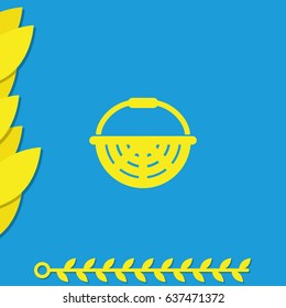 Basket icon. Flat illustration.