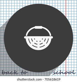 Basket icon. Flat illustration.
