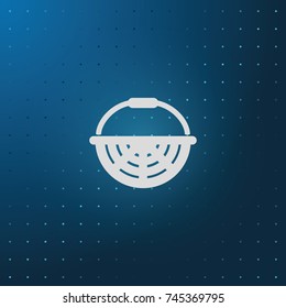 Basket icon. Flat illustration.