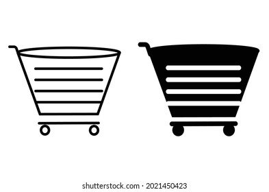 basket icon grocery icon design set 