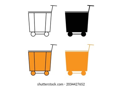 basket icon grocery icon trolly icon