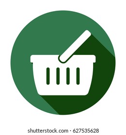 Basket  icon, isolated. Flat design.