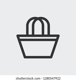 Basket icon isolated on background. Bag symbol modern, simple, vector, icon for website design, mobile app, ui. Vector Illustration
